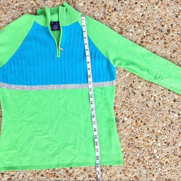 Magaschoni 100% cashmere colorblock soft Sweater M - Picture 6 of 7